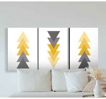 Decore sua casa com esta linda tela geométrica de arte abstrata de setas apontando. Ficará bem em qualquer parede! Oferecemos entrega em domicílio!