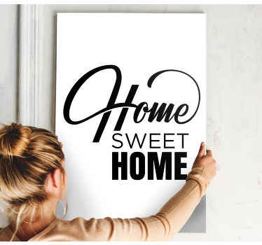 Home sweet home minimalistické obraz nástěnné umění - TenStickers