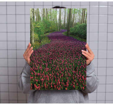 Cuadro de flores Paisaje en primavera - TenVinilo