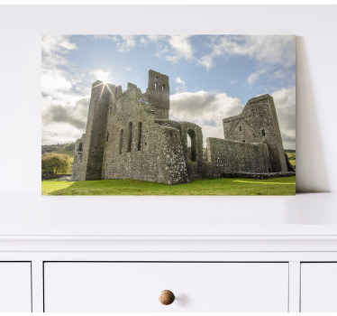 Oude stenen ruïnes Canvas schilderij landen en steden - TenStickers