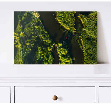 Quadro de paisage Lindo rio caiaque - TenStickers