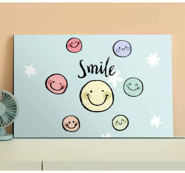 Pastelka farebné úsmevy škôlka obrazy na stenu - Tenstickers