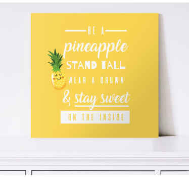 Wandbilder Sprüche Lustiges zitat mit ananas - TenStickers