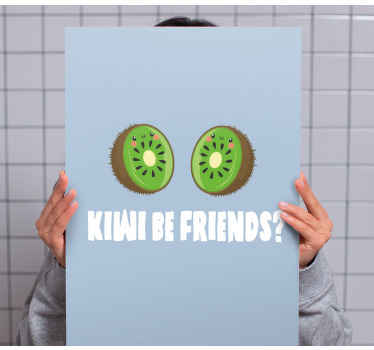 Wandbilder Sprüche Lustiges zitat mit kiwis - TenStickers