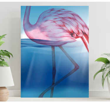 Obraz do salonu Podwodny projekt flaminga - TenStickers