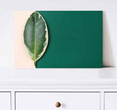 Leinwand Pflanzen Modernes farbblatt-design - TenStickers