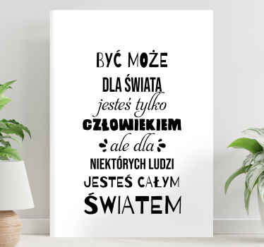 Obraz motywacyjny Cały świat - TenStickers