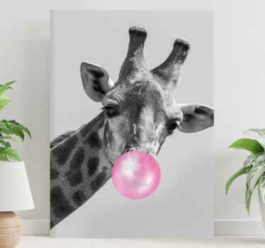Wandbilder modern Lächeln kunstdesign süße giraffe - TenStickers