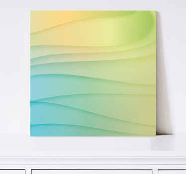 Wave pattern fusion modern canvas art - TenStickers