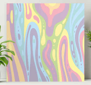 Cuadro moderno Efecto de lámpara de lava colorida - TenVinilo