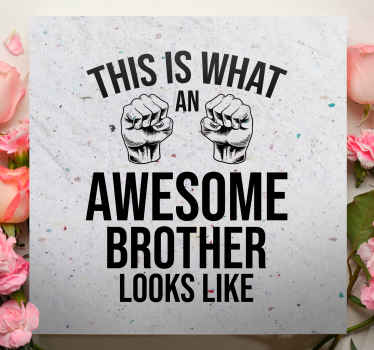 Fantastisk bror roliga citat canvas - Tenstickers