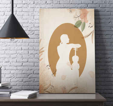 Graceful musician music canvas art - TenStickers
