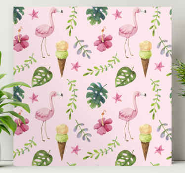 Akvarel letní vzor moderní obraz - TenStickers