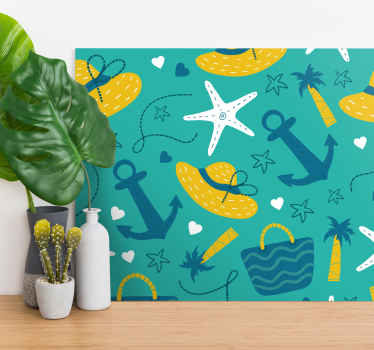 Quadro de paisage vibrações tropicais de verão - TenStickers