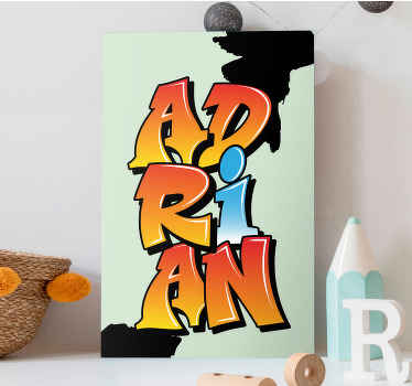 Quadro com nome Letra de graffiti do seu nome - TenStickers