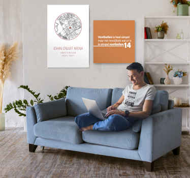 Amsterdam arena voetbal canvas schilderij - TenStickers