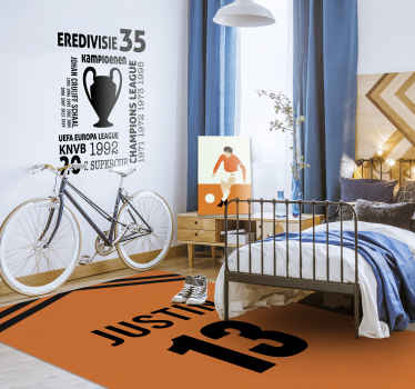 Nederlandse voetballer canvas schilderij - TenStickers