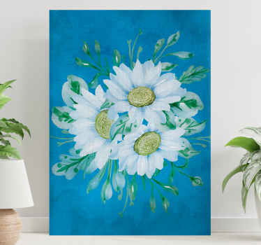 Jemné bílé květy Obraza květin a rostlin - TenStickers