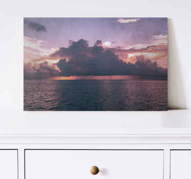 Cuadro paisajes Océano calmado nublado - TenVinilo