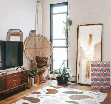 Wandbilder Vintage Geometrisches retro-groovy-muster - TenStickers