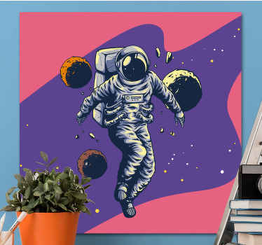 Quadro per bambini con astronauta - TenStickers