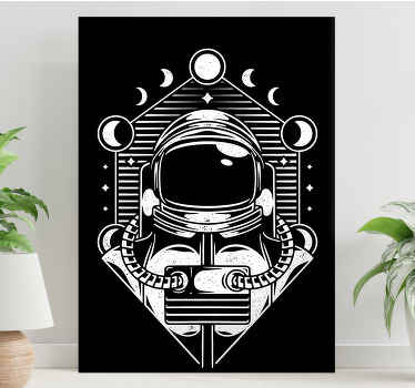 Spaceman universe vintage  bedroom wall prints - TenStickers