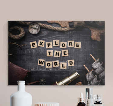 εξερευνήστε τον παγκόσμιο καμβά γραφής για το σαλόνι - TenStickers