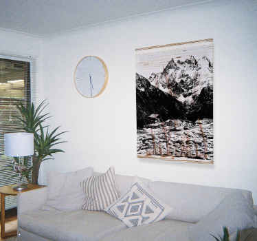 Tableau style illustration de montagnes suisses - TenStickers