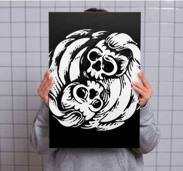 Leinwandbild doppelschädel - TenStickers