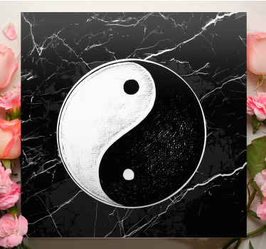 Tableau maison équilibre original yin yang - TenStickers