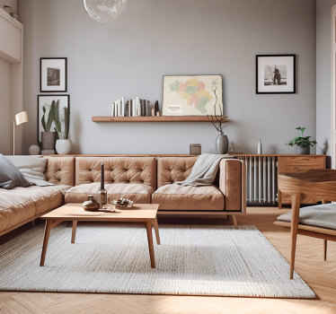 Tableau vintage carte antique - TenStickers