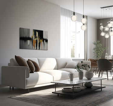 Cuadro moderno pintura abstracta - TenVinilo