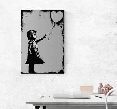 Cuadro moderno arte de la calle niña - TenVinilo