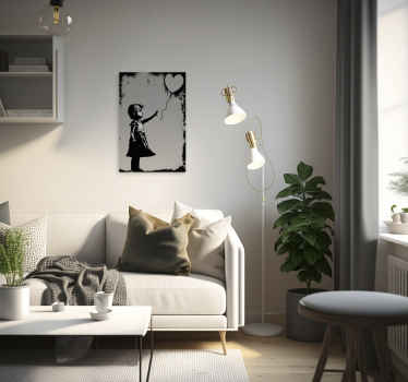 Cuadro moderno arte de la calle niña - TenVinilo