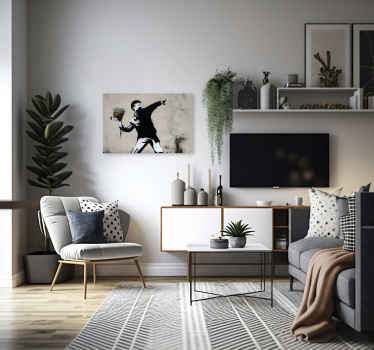 Cuadro moderno niño arte callejero - TenVinilo