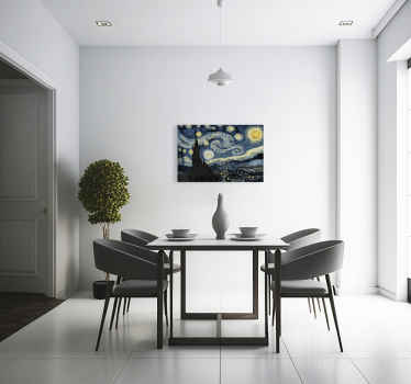 Cuadro comedor noche con estrellas - TenVinilo