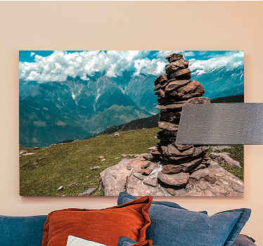 Quadro de paisage Montanhas mais altas, nuvens, vista - TenStickers