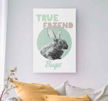 Tableau personnalisé vrai ami de l'animal - TenStickers