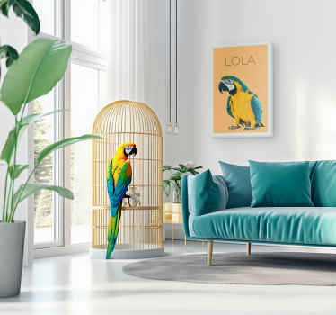 Tableau bureau portrait animalier aquarelle  - TenStickers