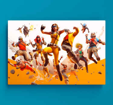 Tablou jocuri video atac de caractere zburătoare - TenStickers