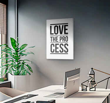 Wandbild Motivation liebe den Prozess - TenStickers