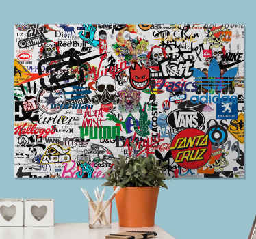 Famous Logo modern canvas wall art - TenStickers