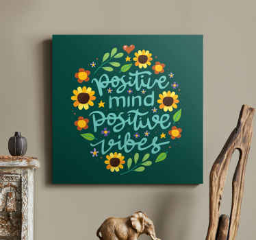 Wandbilder Motivation Blumen und motivationszitat - TenStickers