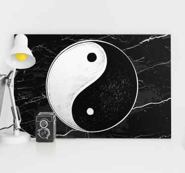 Yin yang marmoria itämainen taulu - Tenstickers
