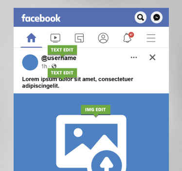 Facebook-näyttö canvas taulu omasta kuvasta - Tenstickers