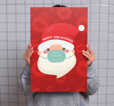 Quadro de natal Alegre e mascarado - TenStickers