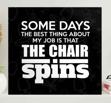 Funny Job writing quote canvas - TenStickers