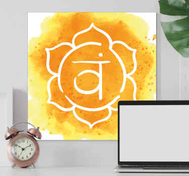 Wandbild Wohnzimmer Sakralchakra - TenStickers