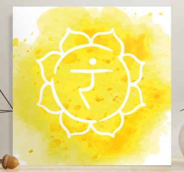 太阳神经丛脉轮符号现代画布 - TenStickers