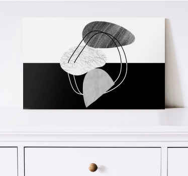 Black and white stone  canvas art prints - TenStickers